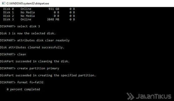 Cara Memperbaiki Flashdisk Write Protected 7