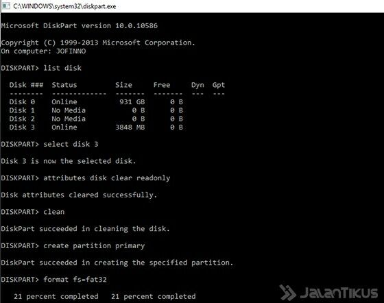 Cara Memperbaiki Flashdisk Write Protected