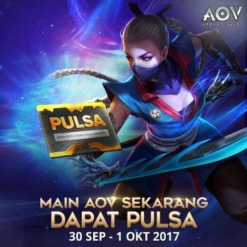 Cara Dapat Pulsa Gratis Dari Main Aov 1
