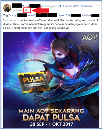 Cara Dapat Pulsa Gratis Dari Main Aov 2