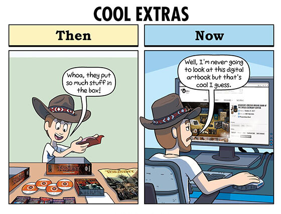 Ilustrasi Perbandingan Gamer Jadul Dan Jaman Now 03