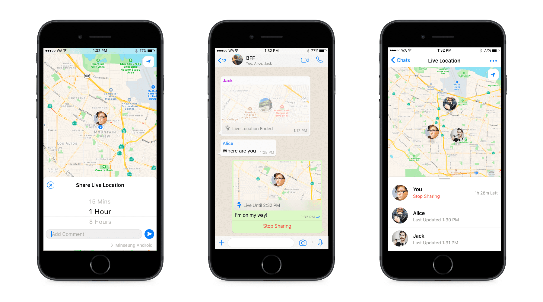 Whatsapp Live Location