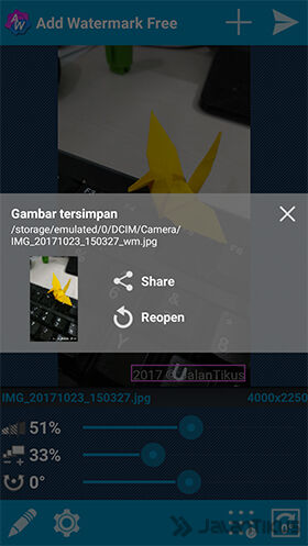 Cara Mudah Membuat Watermark Gambar dan Foto di Android 