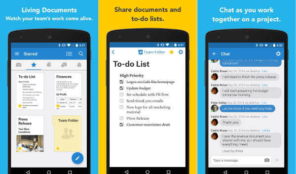Quip Docs Chat Spreadsheets