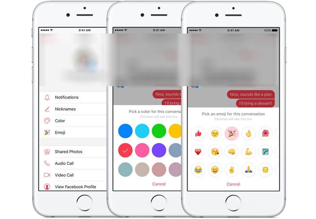 Aplikasi Facebook Messenger Kustomisasi