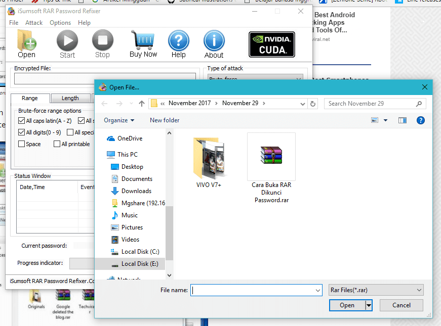 Cara Hack Password File Rar 4