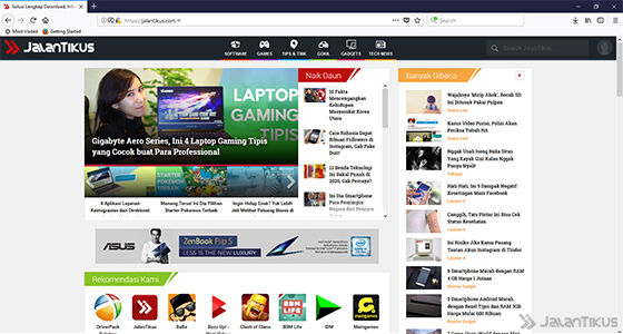 Cara Screenshot Panjang di Komputer Firefox Quantum 1