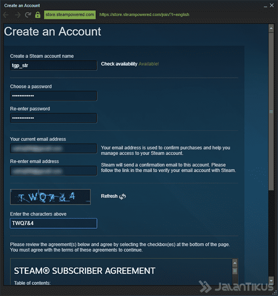 Cara Membuat Akun Steam Client 2