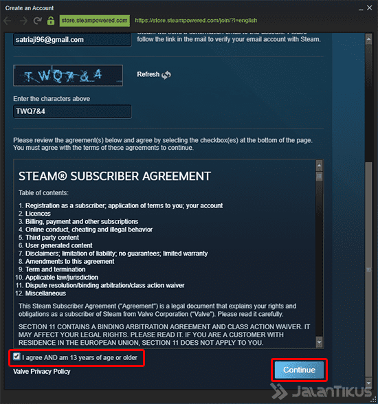 Cara Membuat Akun Steam Client 3