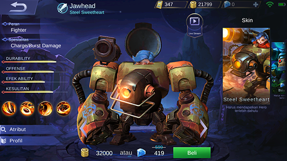Update Mobile Legends 1.2.48, Hero Baru Jawhead, Revamped Bane dan Sistem Emblem Baru 