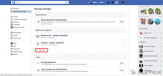 Cara Logout Facebook 3