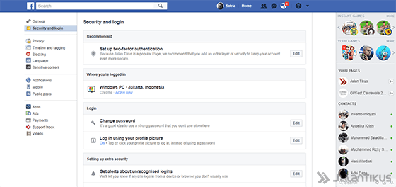 Cara Logout Facebook 6
