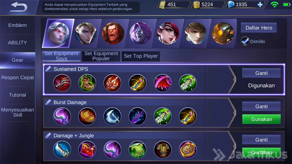 Gear Martis Mobile Legends Item De1ec