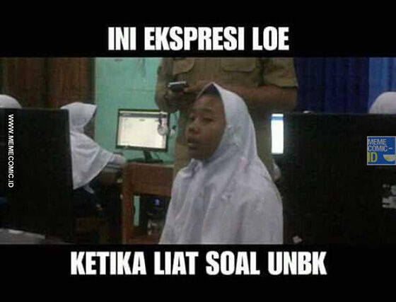 Meme Ujian Nasional 2018 8 649f4