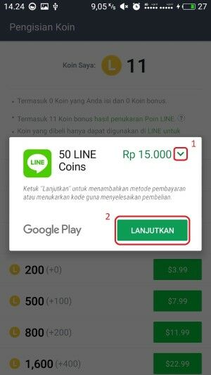 Cara Beli Koin LINE Dengan Pulsa 6 A81d8