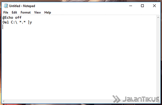 Cara Membuat Virus Menghapus Drive C 2 0aeca