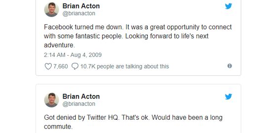 Brian Acton Tweet C6023