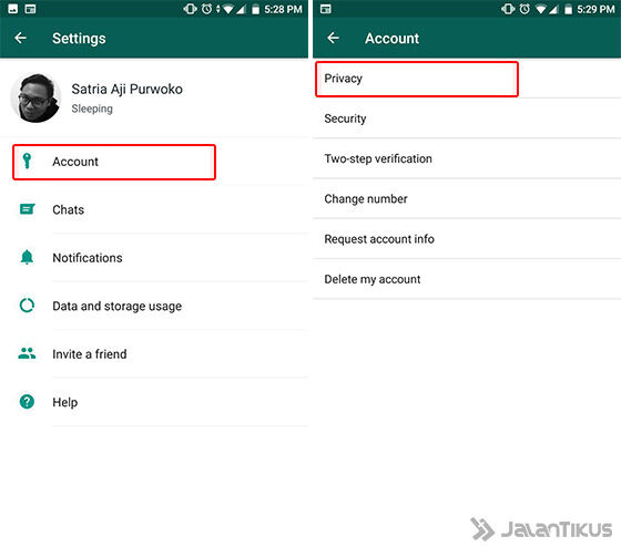 cara nak tahu orang block kita di whatsapp