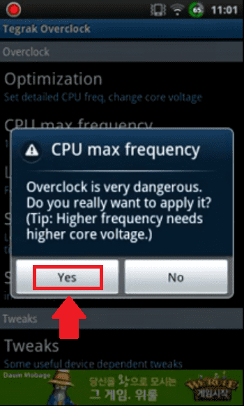 Cara Overclock Android 4 7873e