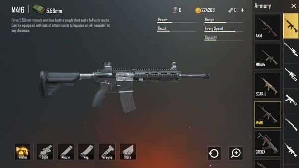 M416 Pubg 7483c