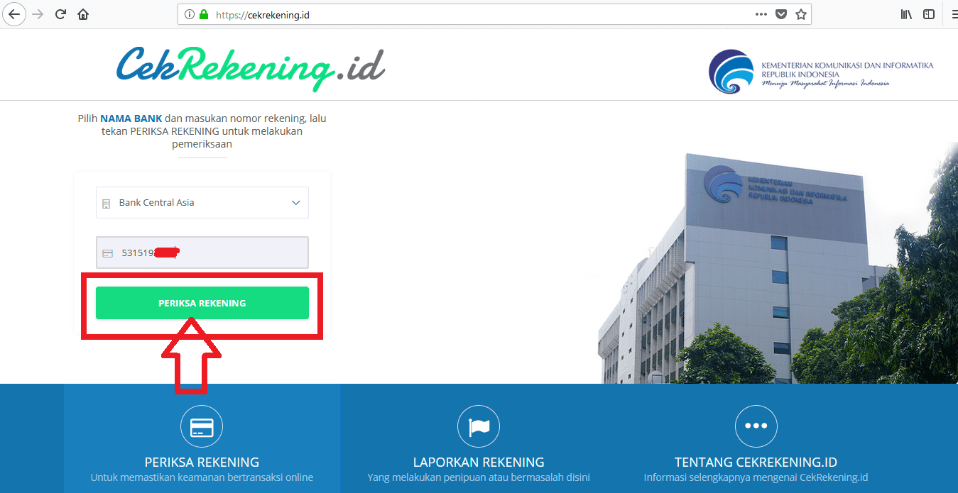 Cek Rekening Penipu 3 Eb142