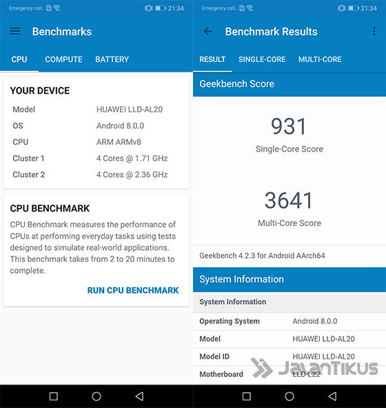 Geekbench Honor 9i 0f9dc