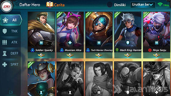 Daftar Hero Shellfire D342a