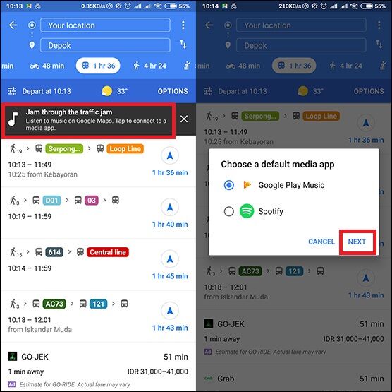 Cara Memutar Musik Google Maps 1 C071b