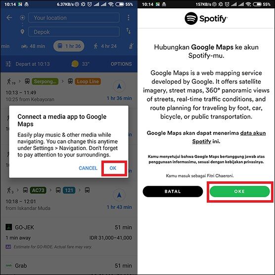 Cara Memutar Musik Google Maps 2 99d90