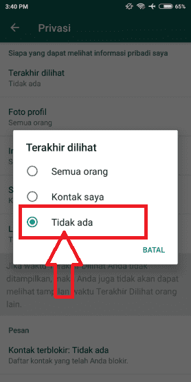 Cara Whatsapp Tidak Terlihat Online 3 4bc3c