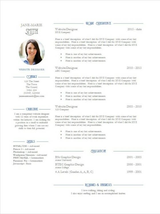 Contoh Curriculum Vitae 7 Afd81