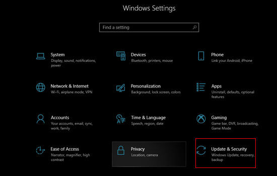 Settings Windows 10 Dc0b9