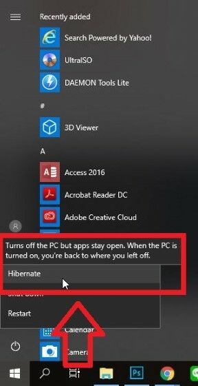 Perbedaan Sleep Hibernate 5 C774e