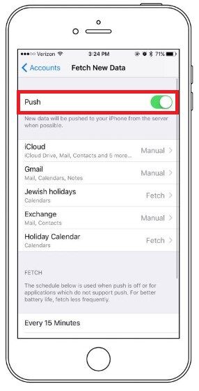 Cara Menghemat Baterai HP Android Data Push D2c84