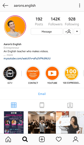 Aaronsenglish Akun Instagram Untuk Belajar Inggris 9ff28