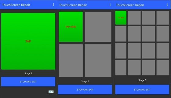 Langkah Dua Kalibrasi Aplikasi Touchscreen Repair 3df46