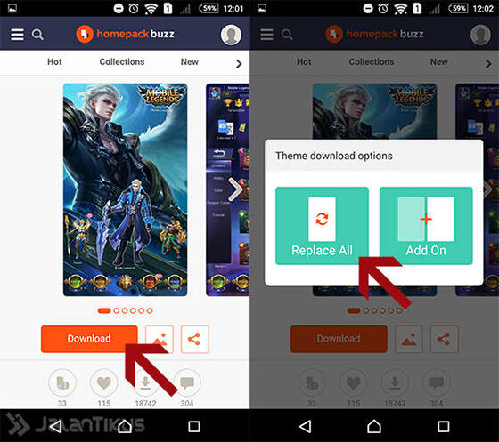 Tema Mobile Legends Buzz Launcher 5570e