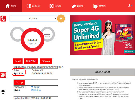 Cara Cek Pulsa Smartfren 5 0173e
