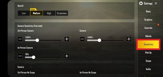 Setting Sensitivitas PUBG Mobile Terbaik Cara 2 E1b58