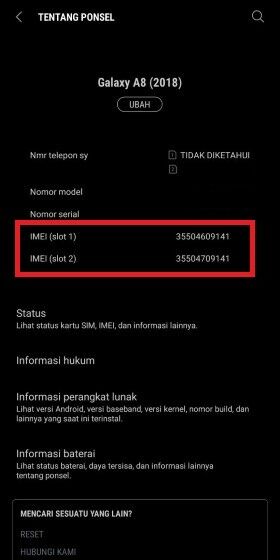 cara cek imei hp android iphone di
