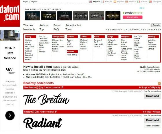 Website Download Font 2 D0ce4