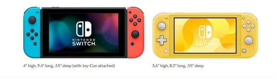 Perbedaan Ukuran Switch Lite Dan Regular 2557d