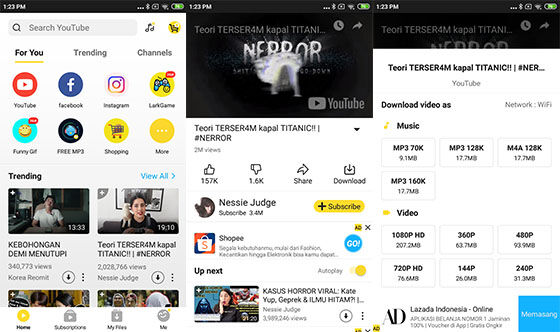 Aplikasi Download Video Youtube Tercepat Snaptube Cef42