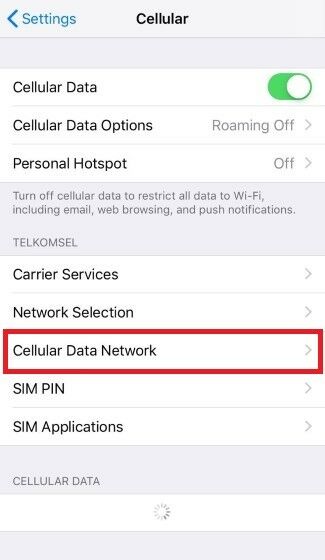 Setting APN XL Iphone 2 27c8b