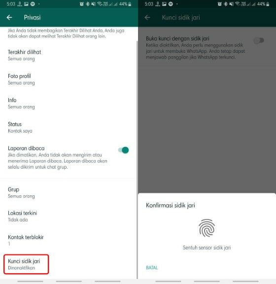 Mengaktifkan Fitur Fingerprint Whatsapp 5 8ba57