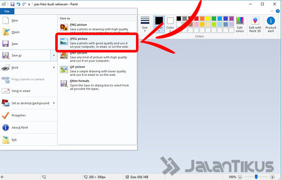 Cara Mengecilkan Foto Paint 04 C0f60