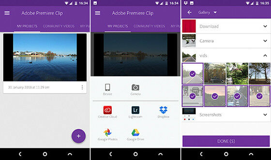 Aplikasi Edit Video Android Adobe Premier Clip B2847