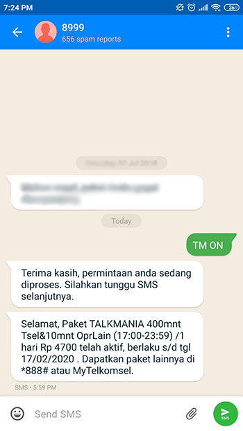 Cara TM Telkomsel A604b