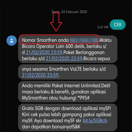 Cara Cek Nomor Smartfren Di Telepon 543ff