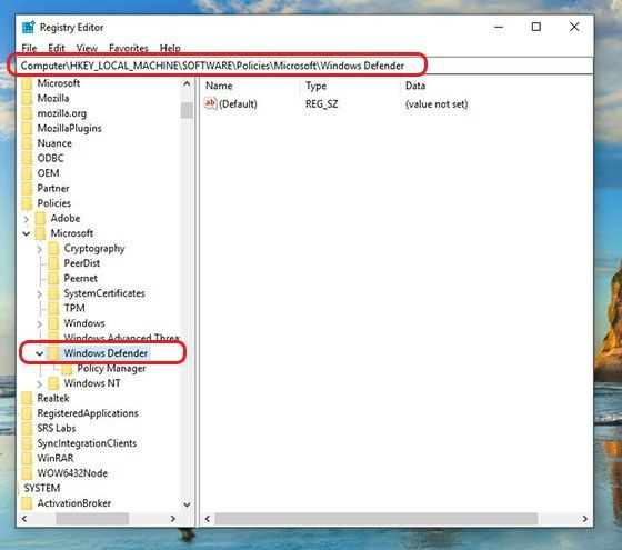 Cara Mematikan Windows Defender Win 10 81270